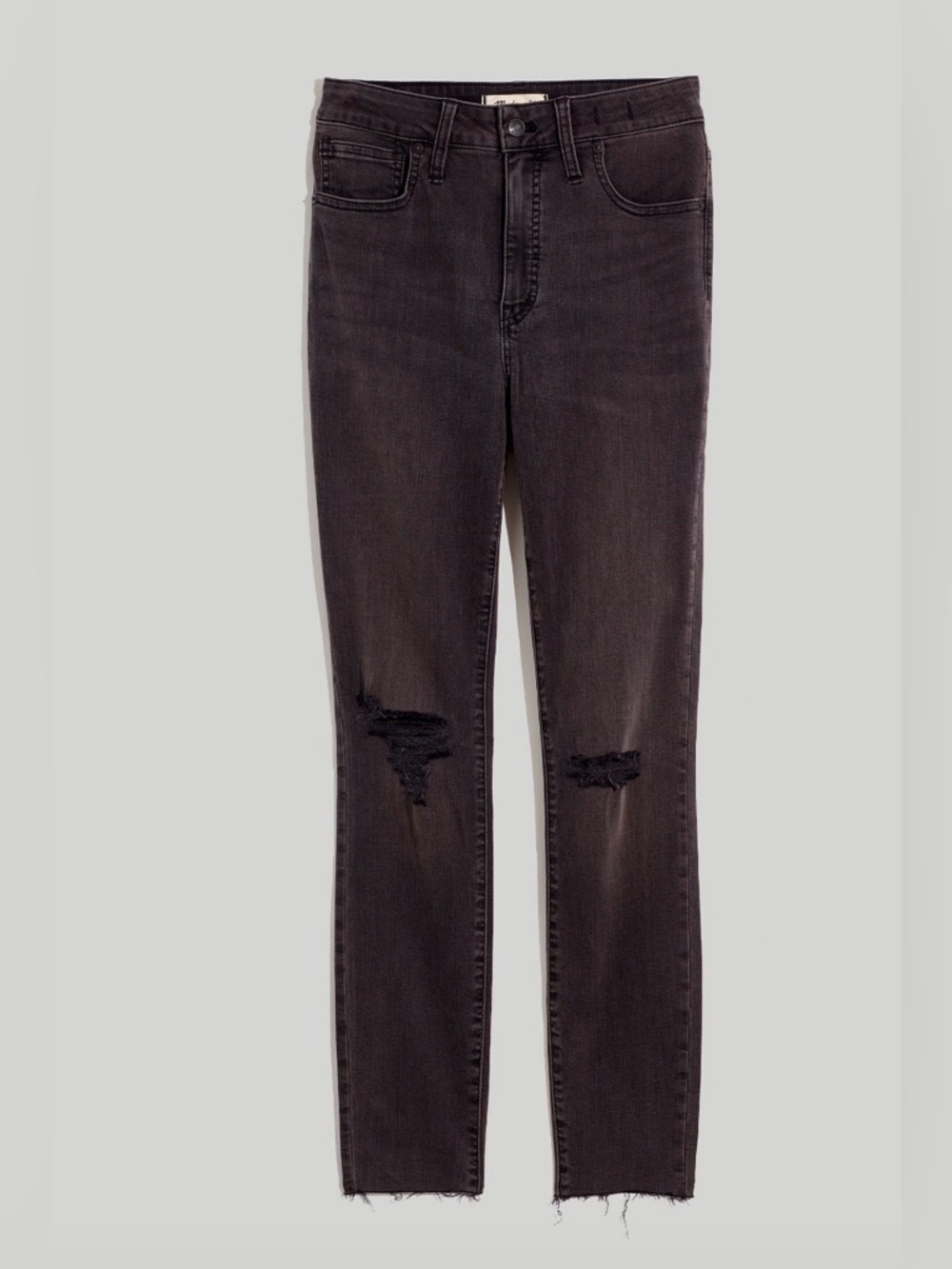 Madewell Curvy High-Rise Skinny Jeans in Black Sea